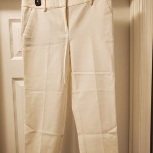 NWT LOFT IVORY RIVIERA SLIM FIT PANT SIZE 8